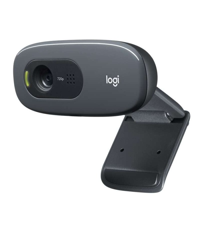 WEBCAM LOGITECH C270 NEGRA - HD 720P - USB 2 0 - ENFOQUE FIJO - ANGULO VISION 60º