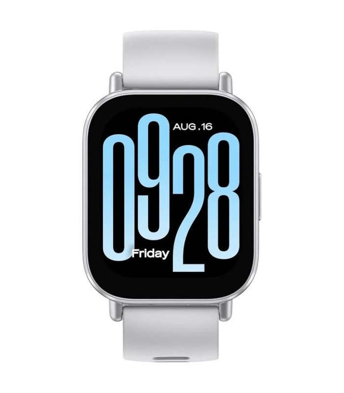 SMARTWACH XIAOMI REDMI WATCH 5 ACTIVE PLATA - GPS - FRECUENCIA CARDIACA - NOTIFICACIONES
