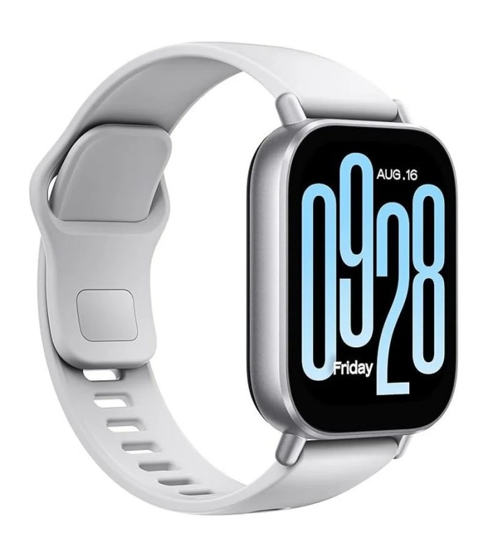 SMARTWACH XIAOMI REDMI WATCH 5 ACTIVE PLATA - GPS - FRECUENCIA CARDIACA - NOTIFICACIONES