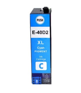 CARTUCHO TINTA PIGMENTADA EPSON COMPATIBLE T40D2 CYAN C13T40D240-C13T40C240 56ml