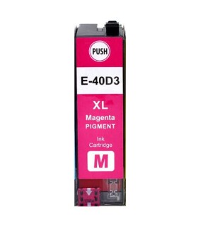 CARTUCHO TINTA PIGMENTADA EPSON COMPATIBLE T40D3 MAGENTA C13T40D340-C13T40C340 56ml