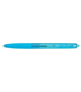 BOLIGRAFO BOLA RETRACTIL PILOT SUPERGRIP G TURQUESA - PUNTA REDONDA 1 0mm - TRAZO 0 4mm