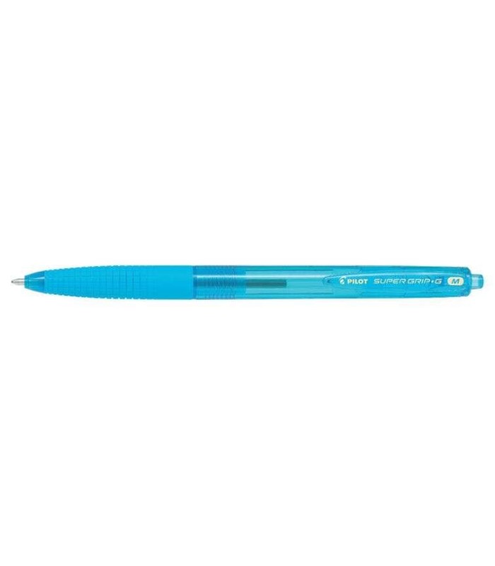 BOLIGRAFO BOLA RETRACTIL PILOT SUPERGRIP G TURQUESA - PUNTA REDONDA 1 0mm - TRAZO 0 4mm
