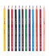 LAPICES COLORES 12 UNIDADES TRIANGULARES DELI