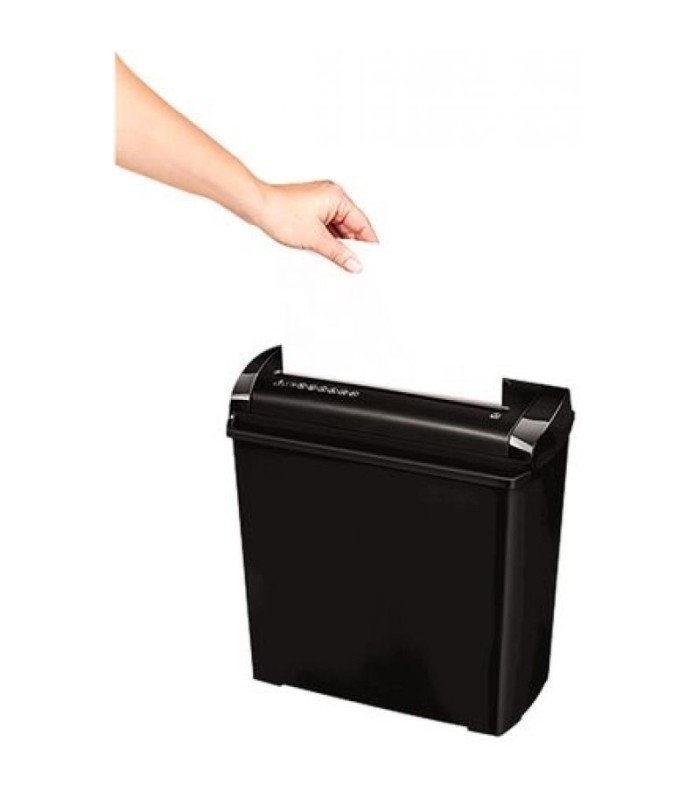 DESTRUCTORA FELLOWES POWERSHRED P-25S NEGRA - DESTRUYE HASTA 5 HOJAS - CORTE EN TIRAS