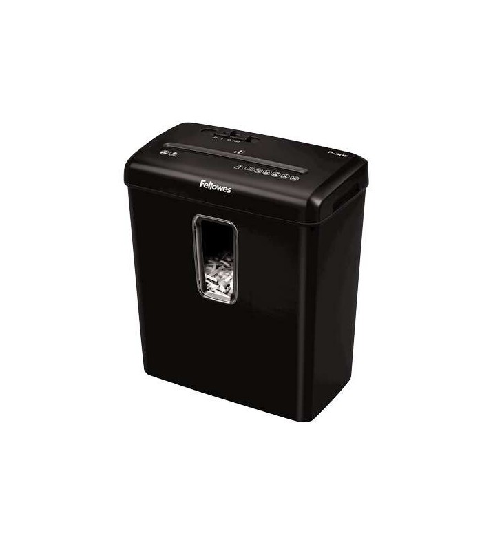 DESTRUCTORA FELLOWES POWERSHRED P-30C NEGRA - DESTRUYE HASTA 6 HOJAS - CORTE EN PARTICULAS