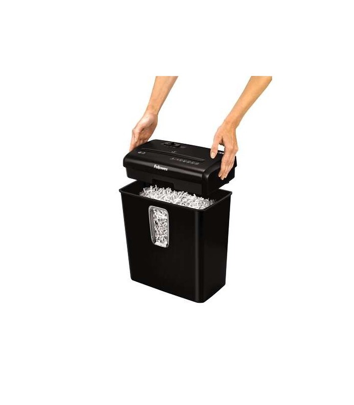 DESTRUCTORA FELLOWES POWERSHRED P-30C NEGRA - DESTRUYE HASTA 6 HOJAS - CORTE EN PARTICULAS