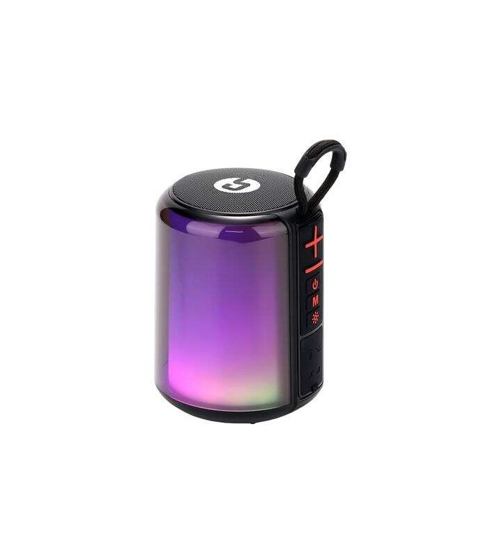 ALTAVOZ INALAMBRICO COOLSOUND LIGHT BOOM NEGRO - POTENCIA 5W - EFECTO LUCES LED