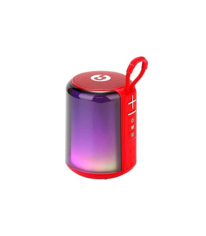 ALTAVOZ INALAMBRICO COOLSOUND LIGHT BOOM ROJO - POTENCIA 5W - EFECTO LUCES LED