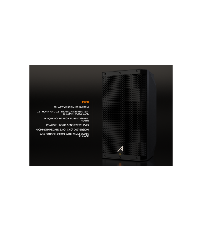 ALTAVOZ ACTIVO PROFESIONAL AUDIBAX DSP10 10" CON DSP Y BLUETOOTH - 700W PICO - 350W RMS