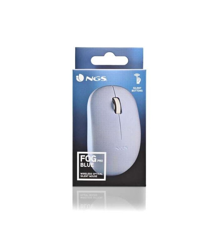 RATON OPTICO INALAMBRICO NGS FOG PRO AZUL - TECLAS SILENCIOSAS - USO AMBIDIESTRO