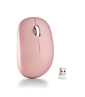 RATON OPTICO INALAMBRICO NGS FOG PRO ROSA - TECLAS SILENCIOSAS - USO AMBIDIESTRO