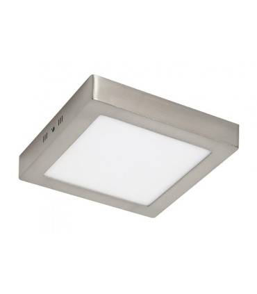 PLAFON BM LED CUADRADO 20W MARCO PLATA CCT 2000 LUMENES