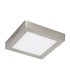 PLAFON BM LED CUADRADO 25W MARCO PLATA CCT 2500 LUMENES