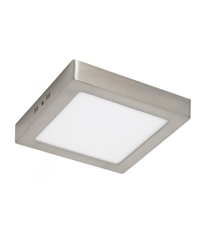 PLAFON BM LED CUADRADO 25W MARCO PLATA CCT 2500 LUMENES