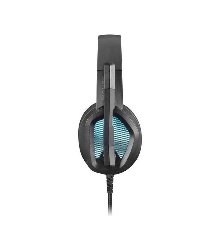 AURICULARES GAMING CON MICROFONO MARS GAMING MH320 NEGROS - ILUMINACION RGB - JACK 3 5mm