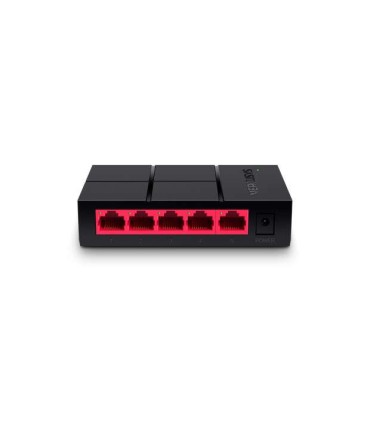 SWITCH MERCUSYS 5 PUERTOS GIGABIT RJ45 10-100-1000Mbps - DISEÑO COMPACTO - PLUG & PLAY