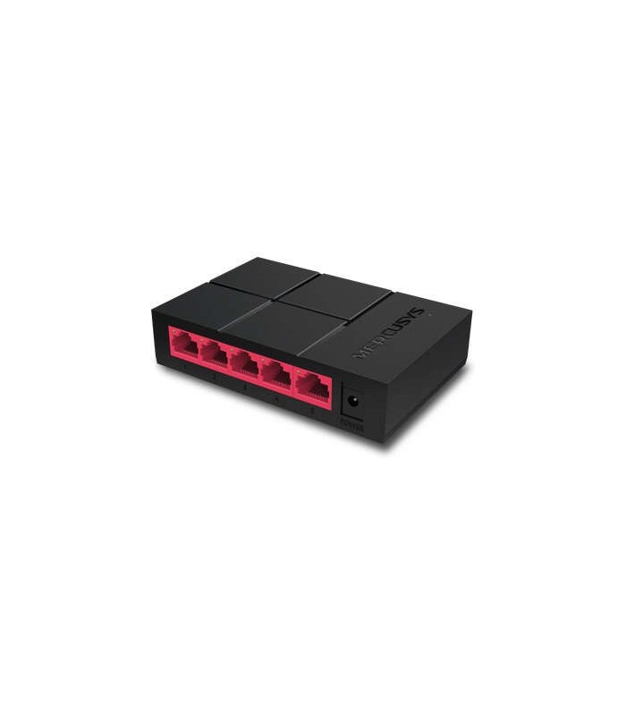 SWITCH MERCUSYS 5 PUERTOS GIGABIT RJ45 10-100-1000Mbps - DISEÑO COMPACTO - PLUG & PLAY