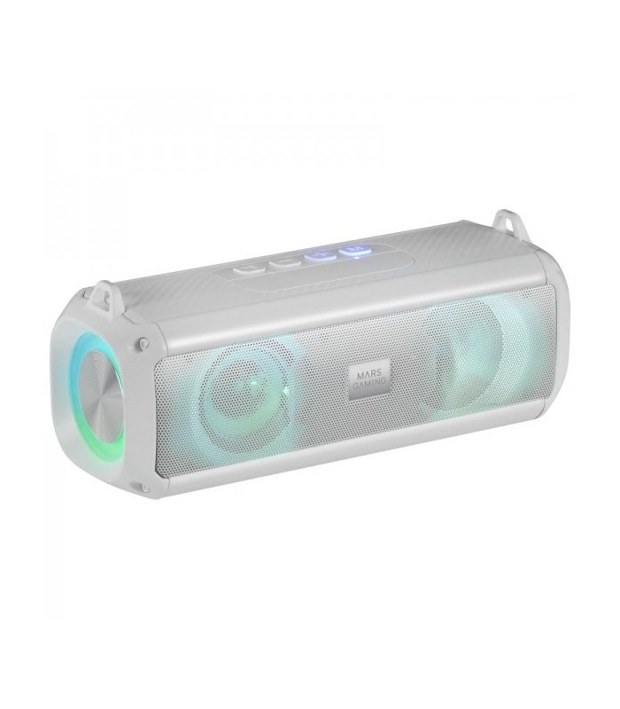 ALTAVOZ PORTATIL Y BARRA DE SONIDO MARS GAMING MSB-XT BLANCO - 20W - ILUMINACION RGB