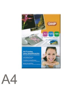 FUNDA PLASTIFICACION A-4 125 MICRAS DHP - CAJA 100 UNIDADES