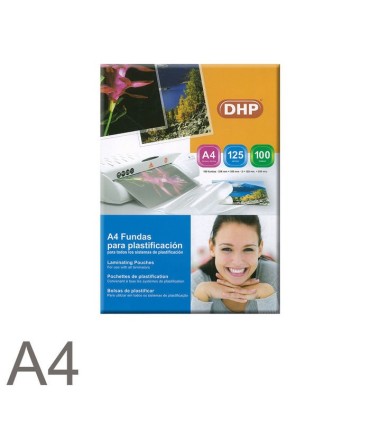 FUNDA PLASTIFICACION A-4 125 MICRAS DHP - CAJA 100 UNIDADES