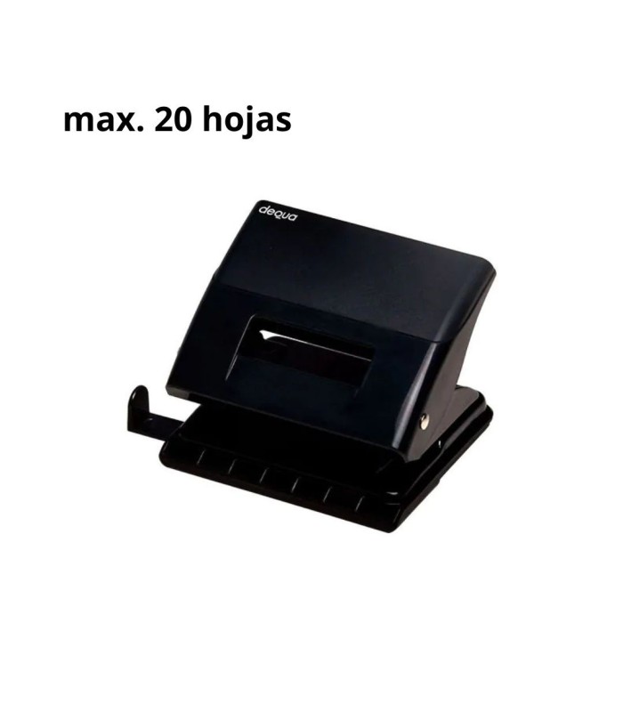 TALADRO DEQUA PLASTICO 20 HOJAS NEGRO