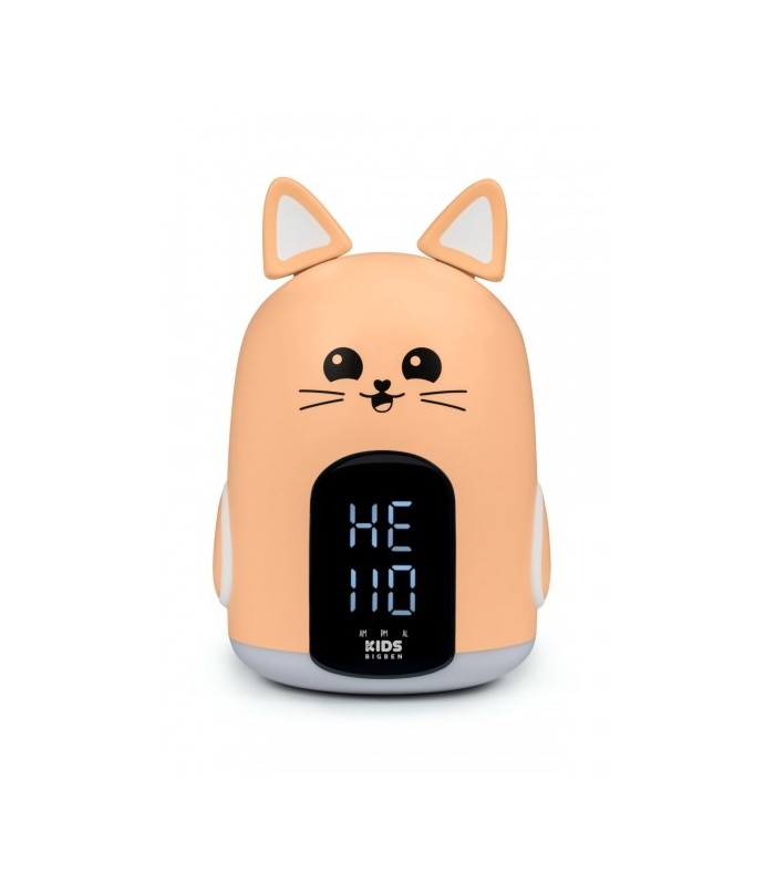RELOJ DESPERTADOR TACTIL BIGBEN KIDS GATO NARANJA - TACTIL - LUZ NOCTURNA