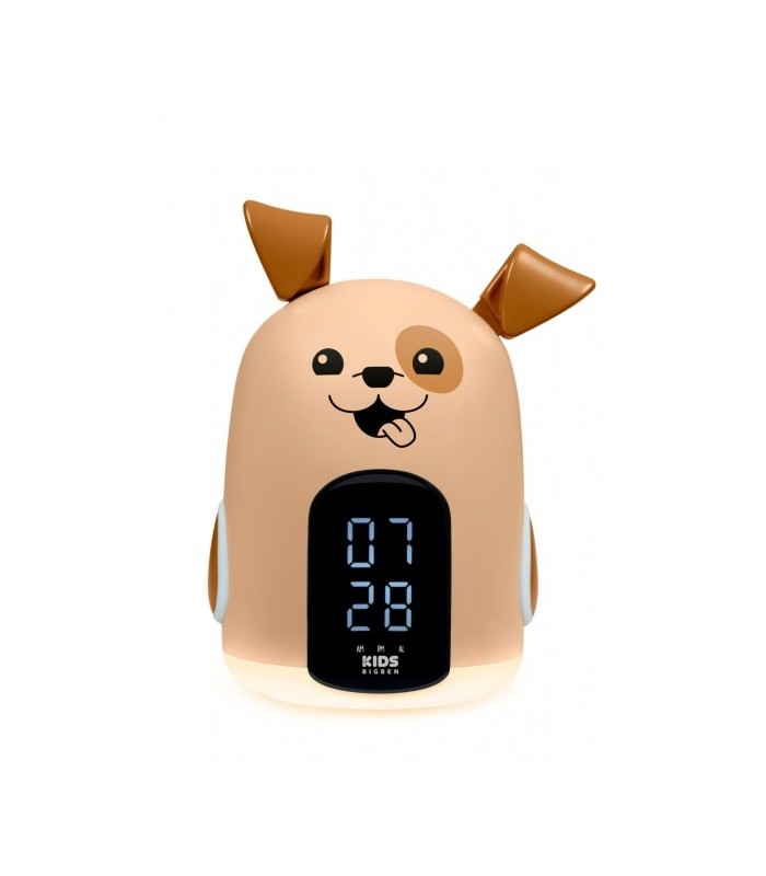 RELOJ DESPERTADOR TACTIL BIGBEN KIDS PERRITO MARRON - TACTIL - LUZ NOCTURNA