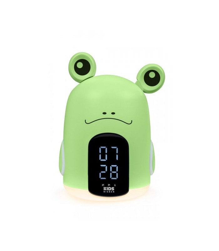 RELOJ DESPERTADOR TACTIL BIGBEN KIDS RANITA VERDE - TACTIL - LUZ NOCTURNA