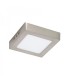 PLAFON BM LED CUADRADO 6W MARCO PLATA LUZ BLANCA 6000K-6500K 460 LUMENES