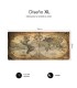 ALFOMBRILLA DE ESCRITORIO MAPA DEL MUNDO VINTAGE SUBBLIM 900x400x3mm - BASE ANTIDESLIZANTE