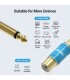 ADAPTADOR VENTION RCA HEMBRA A JACK 6 5 MACHO AZUL