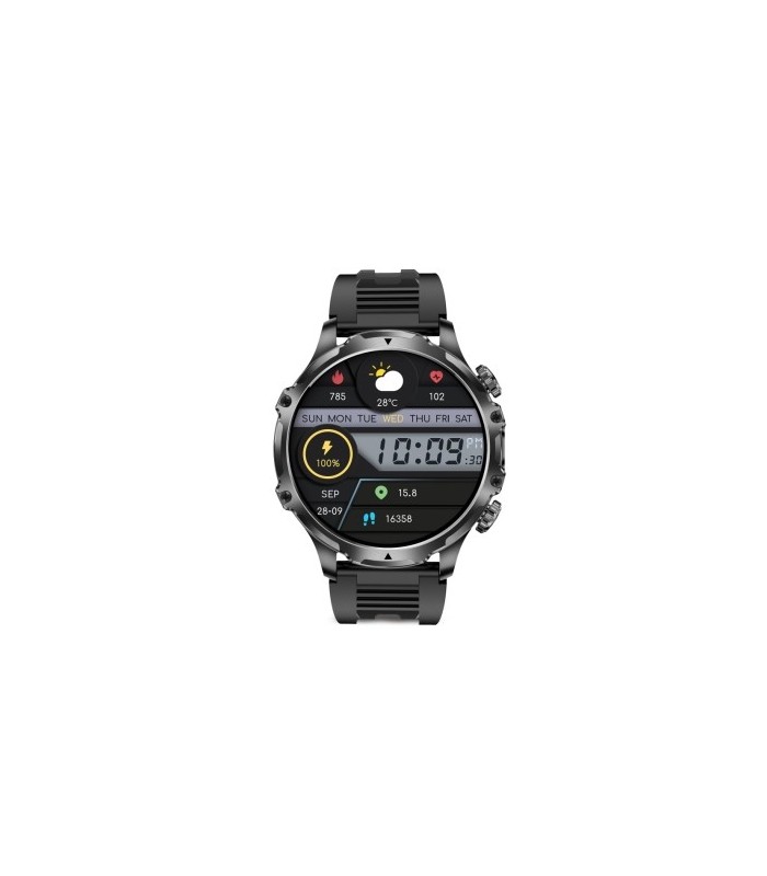 RELOJ SMARTWACH KSIX VENTURE NEGRO - PANTALLA AMOLED 1,85" - LLAMADAS BLUETOOTH - 700 mAh