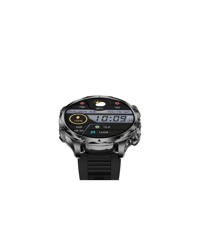 RELOJ SMARTWACH KSIX VENTURE NEGRO - PANTALLA AMOLED 1,85" - LLAMADAS BLUETOOTH - 700 mAh