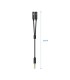 CABLE BIFURCADOR AISENS JACK 3,5mm  4 PINES  A 2X JACK H  3 PINES  NEGRO - 0,25 METROS