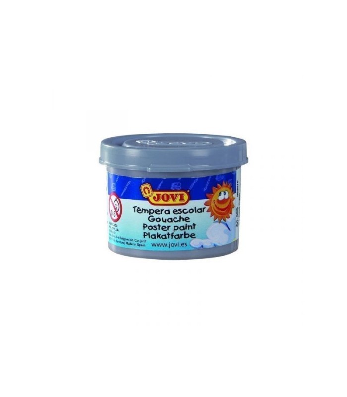 TEMPERA ESCOLAR JOVI GRIS 35ml -  USO CON PINCEL, RODILLO O ESPATULA