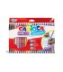 ROTULADORES CARIOCA BIRELLO PACK 24 UNIDADES - DOBLE PUNTA FINA Y MEDIA - SUPERLAVABLE