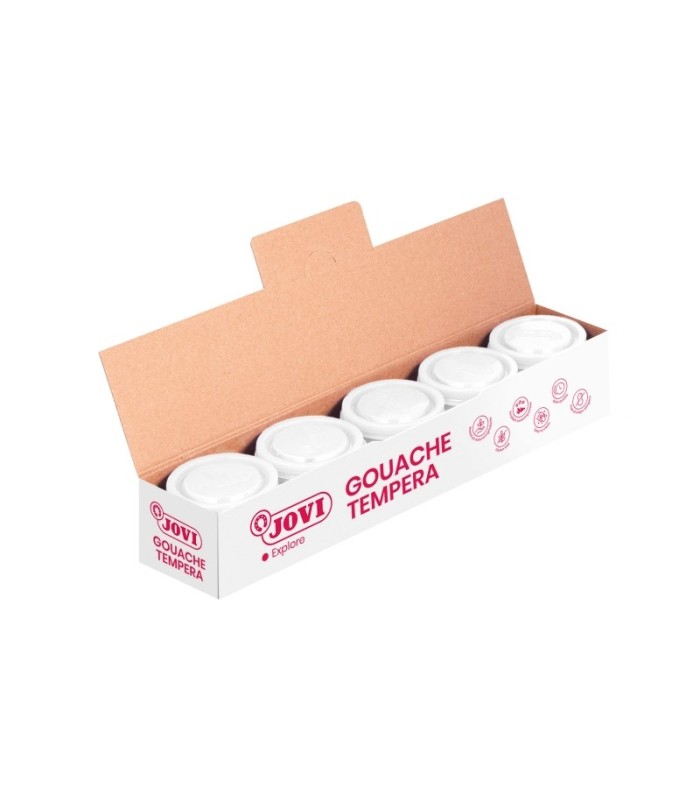TEMPERA ESCOLAR JOVI BLANCA 35ml -  USO CON PINCEL, RODILLO O ESPATULA