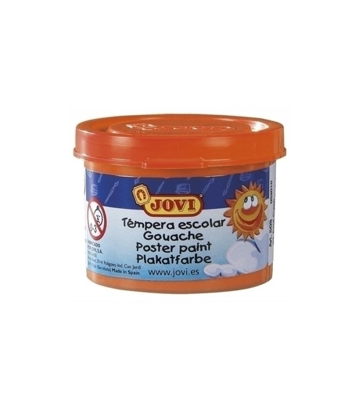 TEMPERA ESCOLAR JOVI NARANJA 35ml -  USO CON PINCEL, RODILLO O ESPATULA