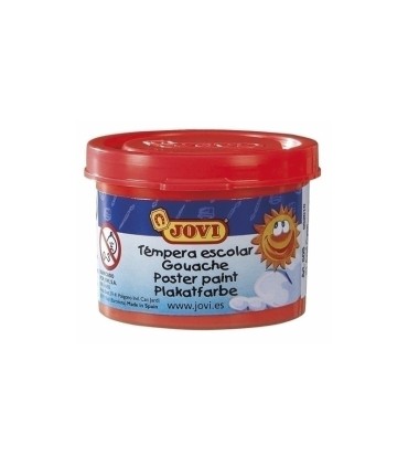 TEMPERA ESCOLAR JOVI ROJO BERMELLON 35ml -  USO CON PINCEL, RODILLO O ESPATULA