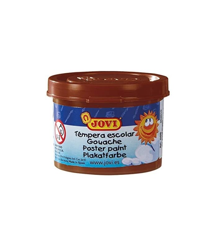 TEMPERA ESCOLAR JOVI MARRON 35ml -  USO CON PINCEL, RODILLO O ESPATULA