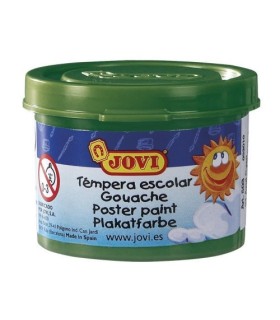 TEMPERA ESCOLAR JOVI VERDE OSCURO 35ml -  USO CON PINCEL, RODILLO O ESPATULA