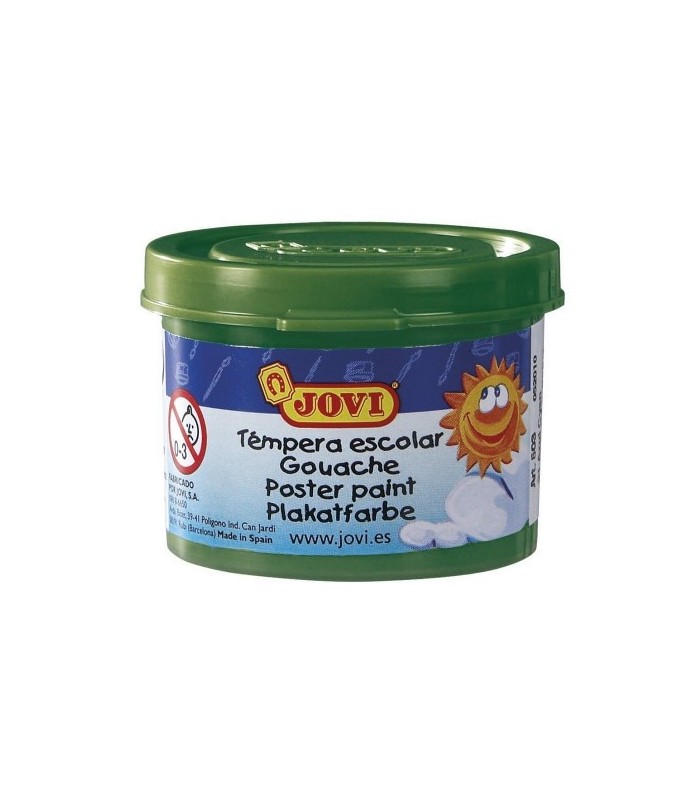 TEMPERA ESCOLAR JOVI VERDE OSCURO 35ml -  USO CON PINCEL, RODILLO O ESPATULA