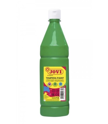 TEMPERA ESCOLAR JOVI VERDE 1 LITRO - ALTO PODER CUBRIENTE - SECADO RAPIDO