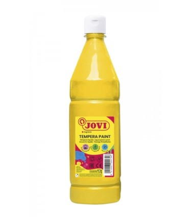 TEMPERA ESCOLAR JOVI AMARILLO 1 LITRO - ALTO PODER CUBRIENTE - SECADO RAPIDO