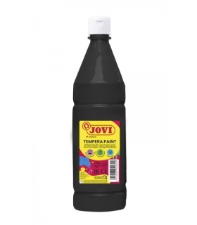 TEMPERA ESCOLAR JOVI NEGRA 1 LITRO - ALTO PODER CUBRIENTE - SECADO RAPIDO