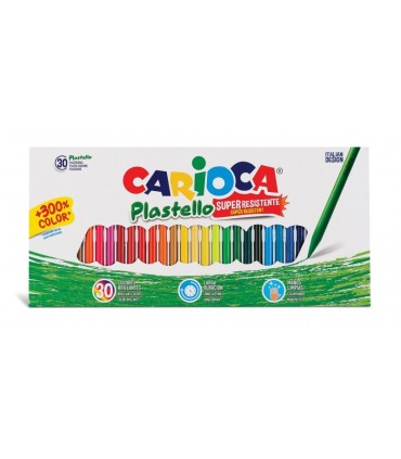 CERAS CARIOCA PLASTELLO PACK 30 UNIDADES - EXTRA LIMPIAS - FACILES DE AFILAR