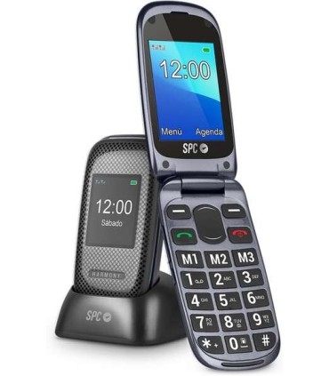 TELEFONO MOVIL LIBRE SPC HARMONY NEGRO - DOBLE PANTALLA - TECLAS GRANDES - DUAL SIM