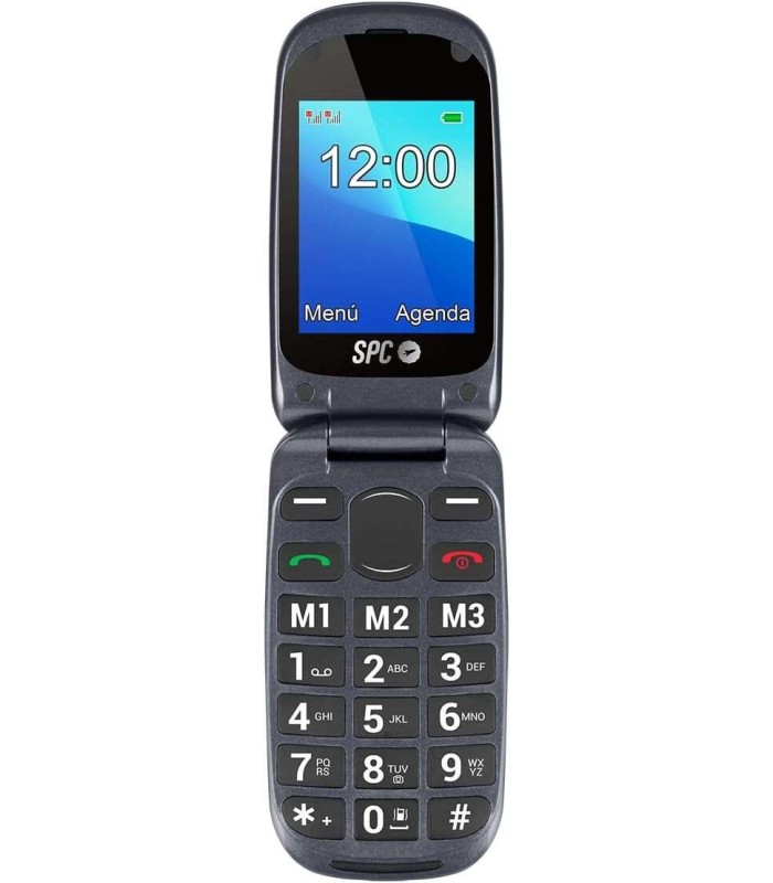 TELEFONO MOVIL LIBRE SPC HARMONY NEGRO - DOBLE PANTALLA - TECLAS GRANDES - DUAL SIM