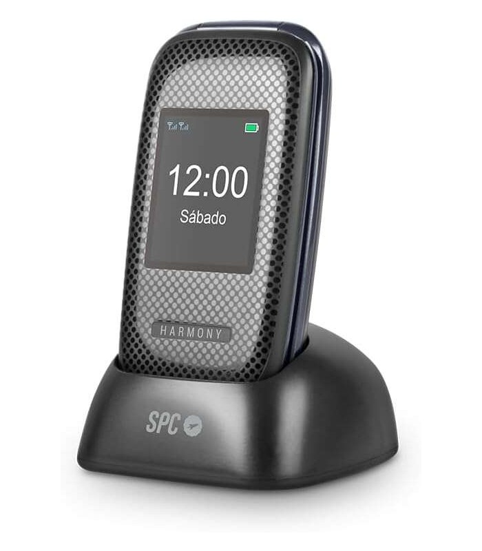 TELEFONO MOVIL LIBRE SPC HARMONY NEGRO - DOBLE PANTALLA - TECLAS GRANDES - DUAL SIM